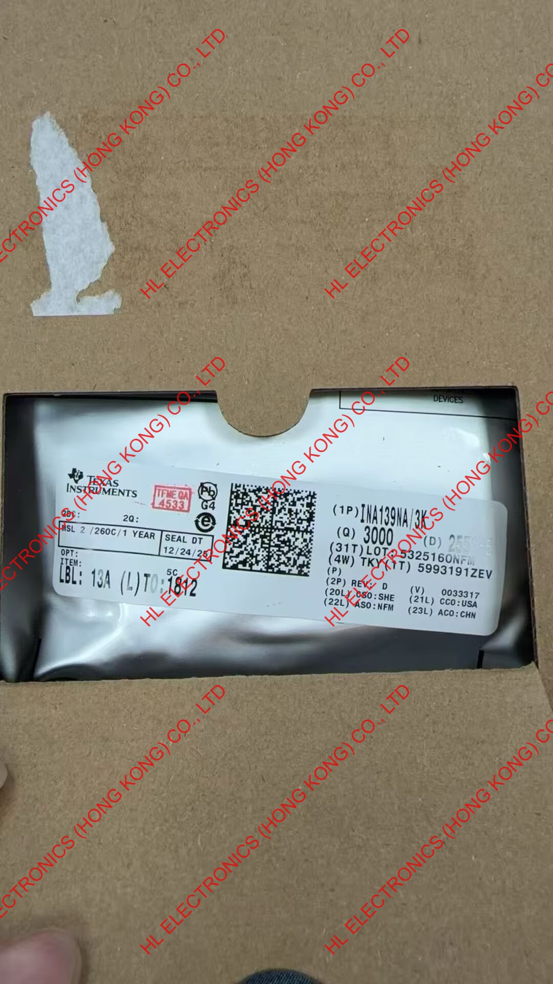 INA139NA/3K - TI - main product image